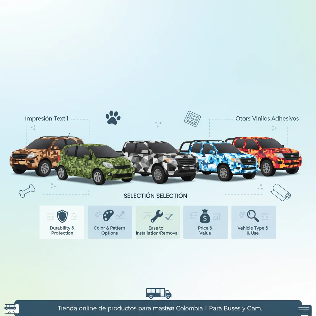 vinilo camuflaje para autos n/d cómo elegir