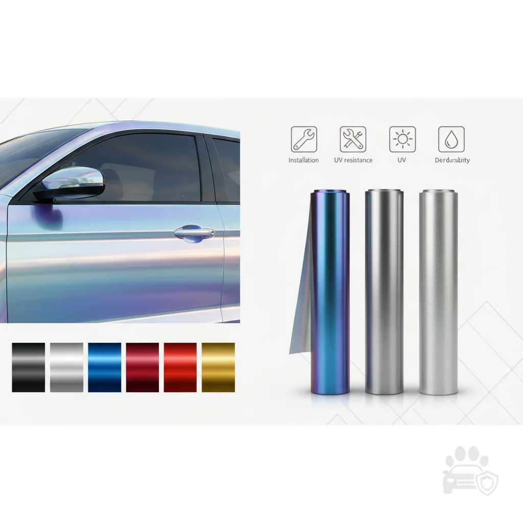 vinilo cromado para autos n/d cómo elegir