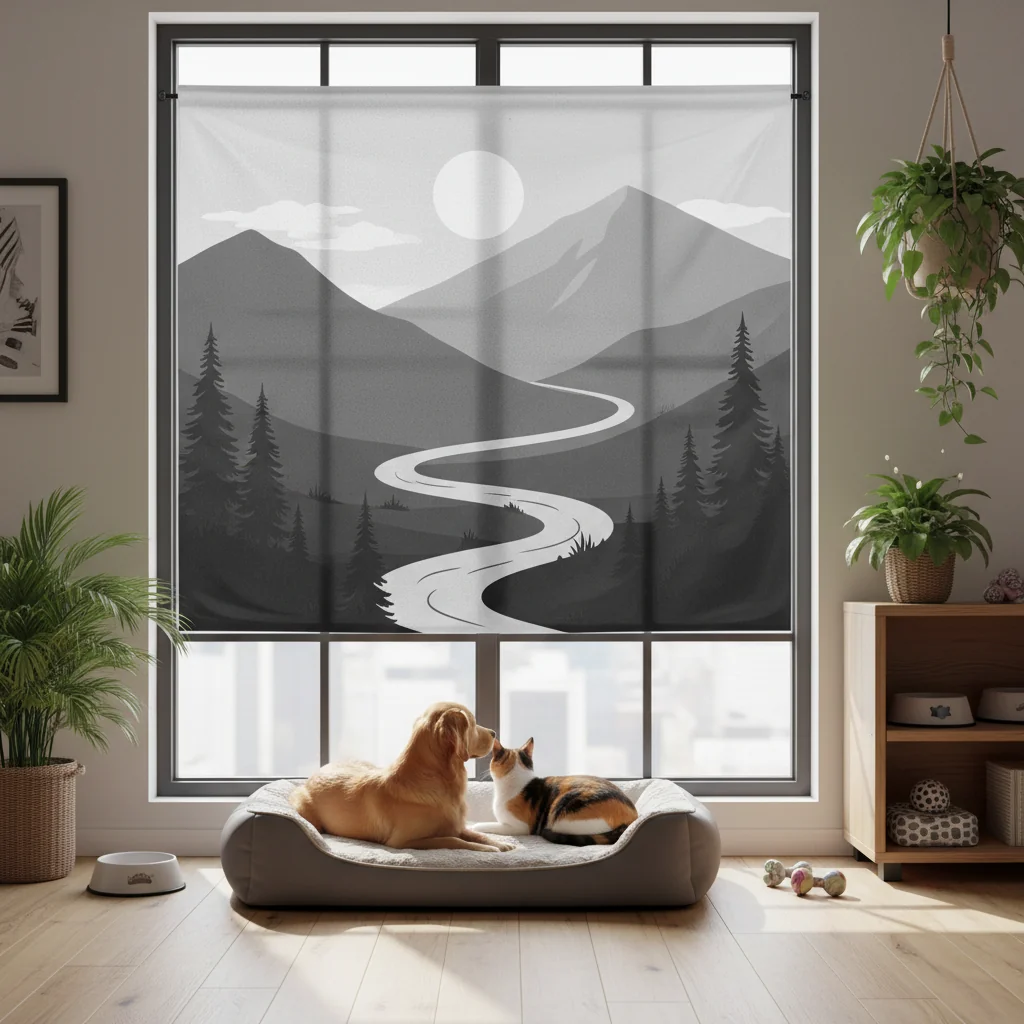 vinilo decoracion de ventana con paisaje en n/d beneficios