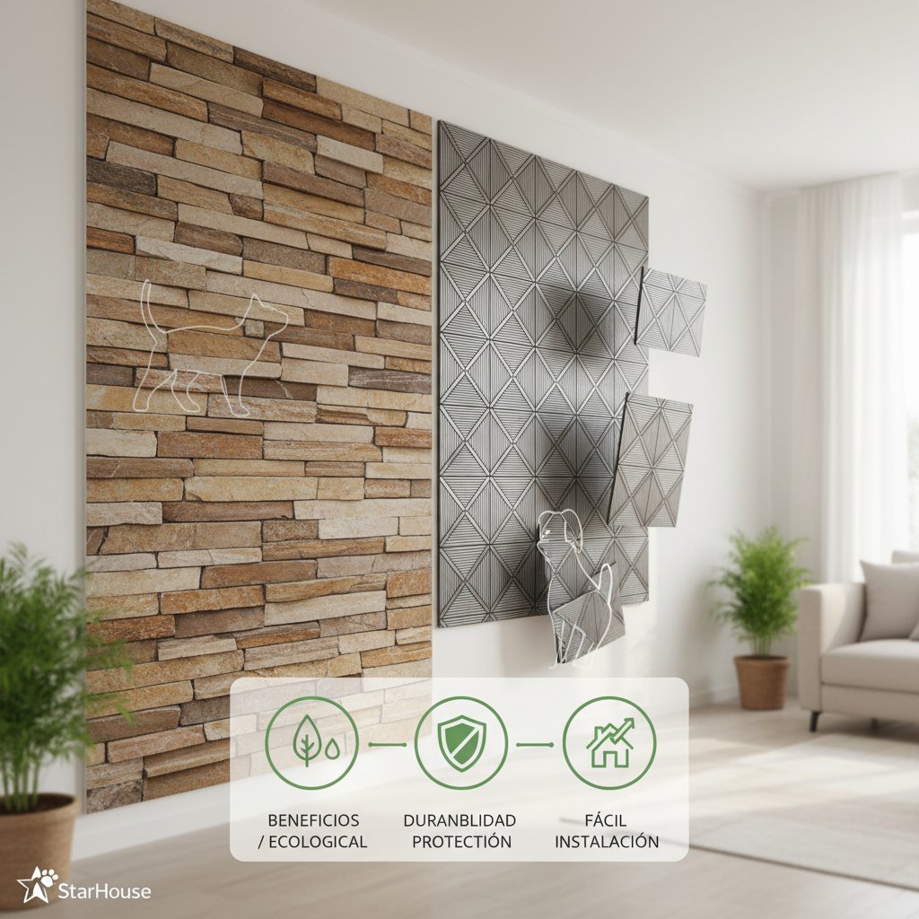 vinilo decorativo 3d para pared n/d beneficios