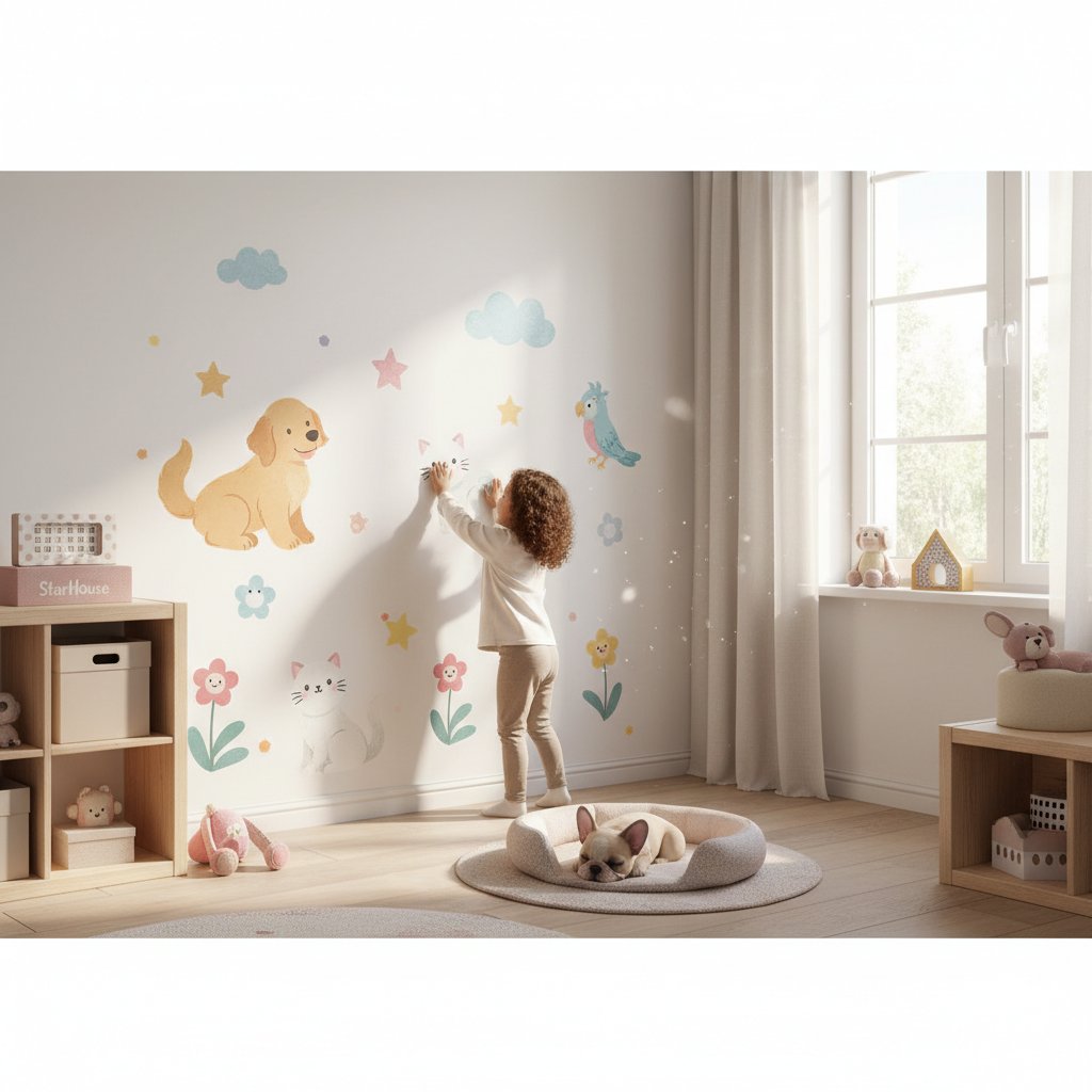 vinilo decorativo pared nina n/d beneficios