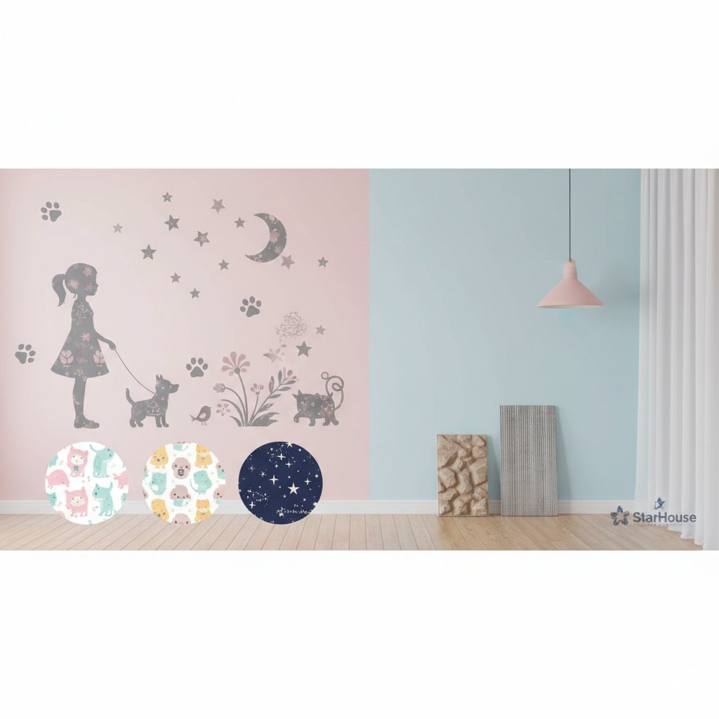 vinilo decorativo pared nina n/d cómo elegir