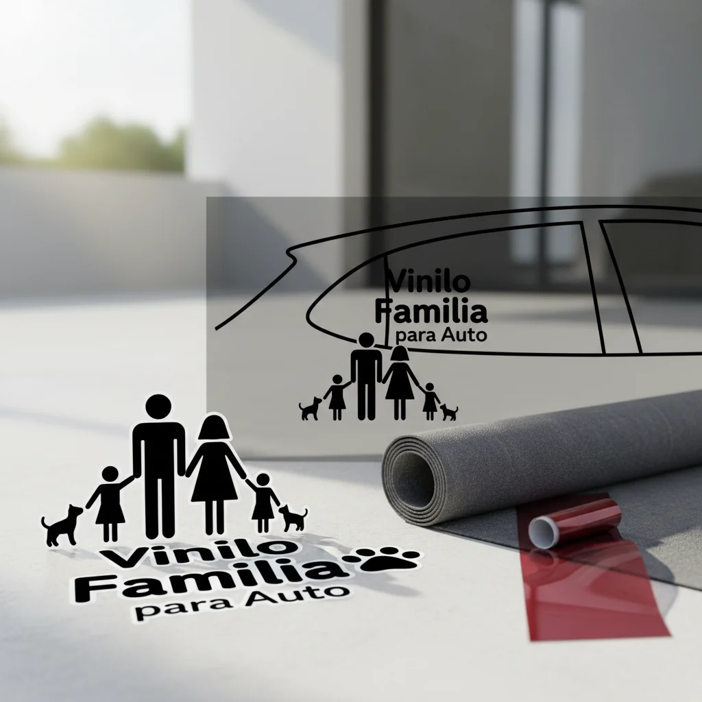 vinilo familia para auto n/d — alimento natural para mascotas en Colombia