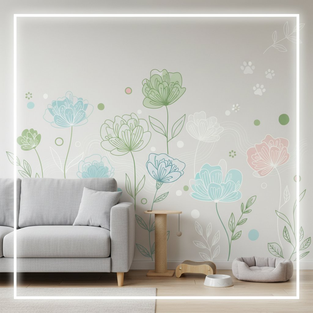 vinilo flores pared n/d beneficios