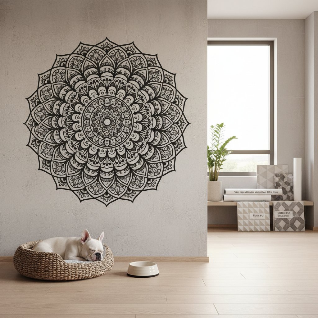 vinilo mandala pared n/d — alimento natural para mascotas en Colombia