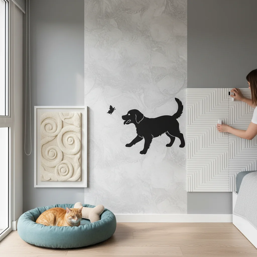 Transforma tus Paredes Grises: Ideas Creativas con Vinilos Decorativos