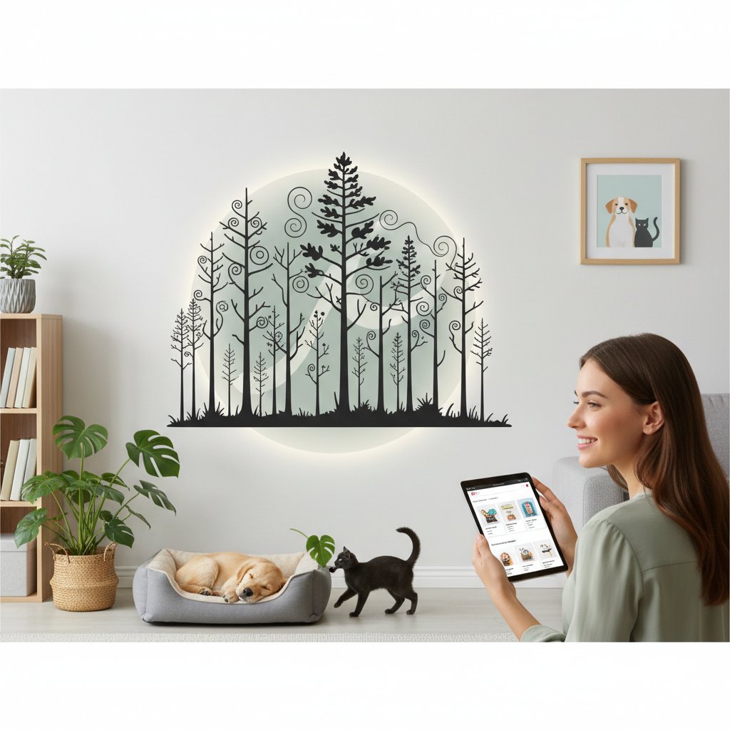 vinilo pared bosque n/d beneficios