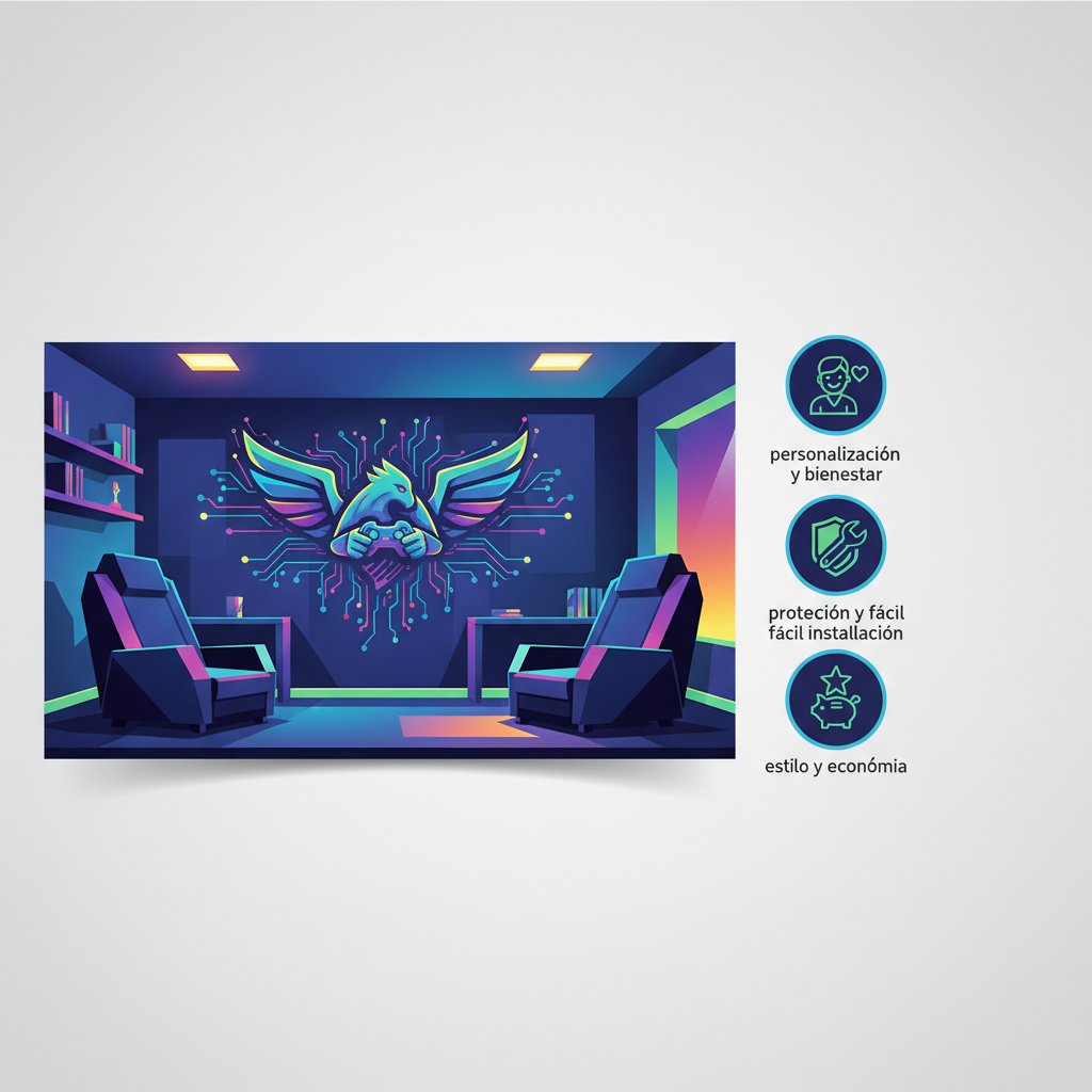 vinilo pared gamer n/d beneficios