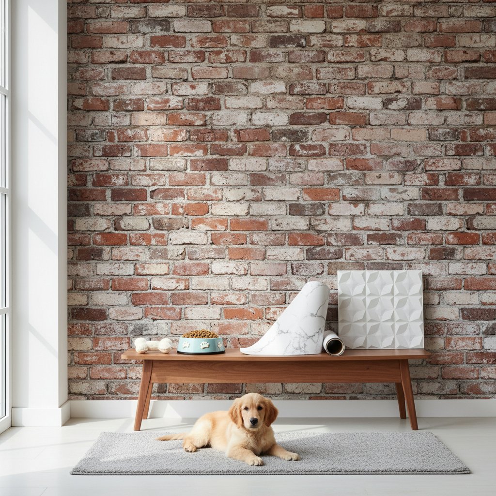 vinilo pared ladrillo n/d — alimento natural para mascotas en Colombia