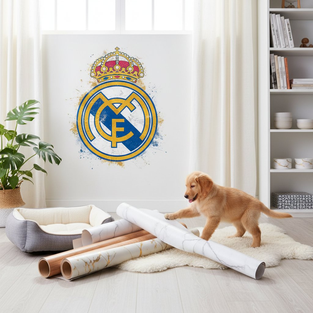 Decora tu Hogar con el Espíritu del Real Madrid: Vinilos de Pared para Verdaderos Aficionados