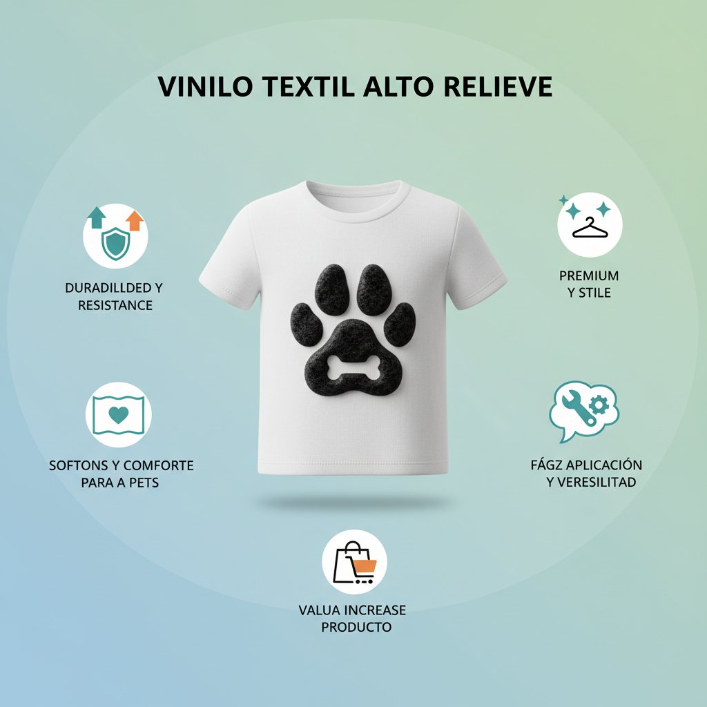 vinilo textil alto relieve n/d beneficios