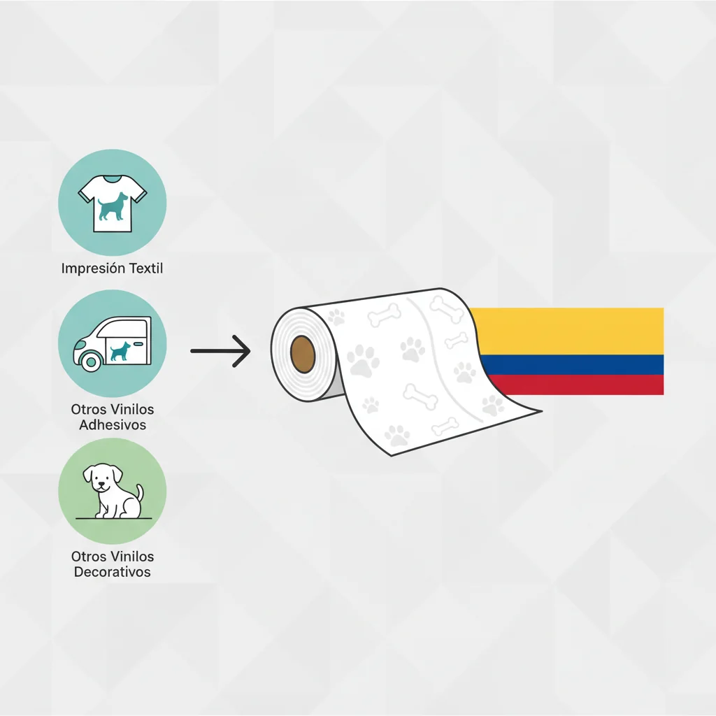 vinilo textil imprimible colombia n/d cómo elegir