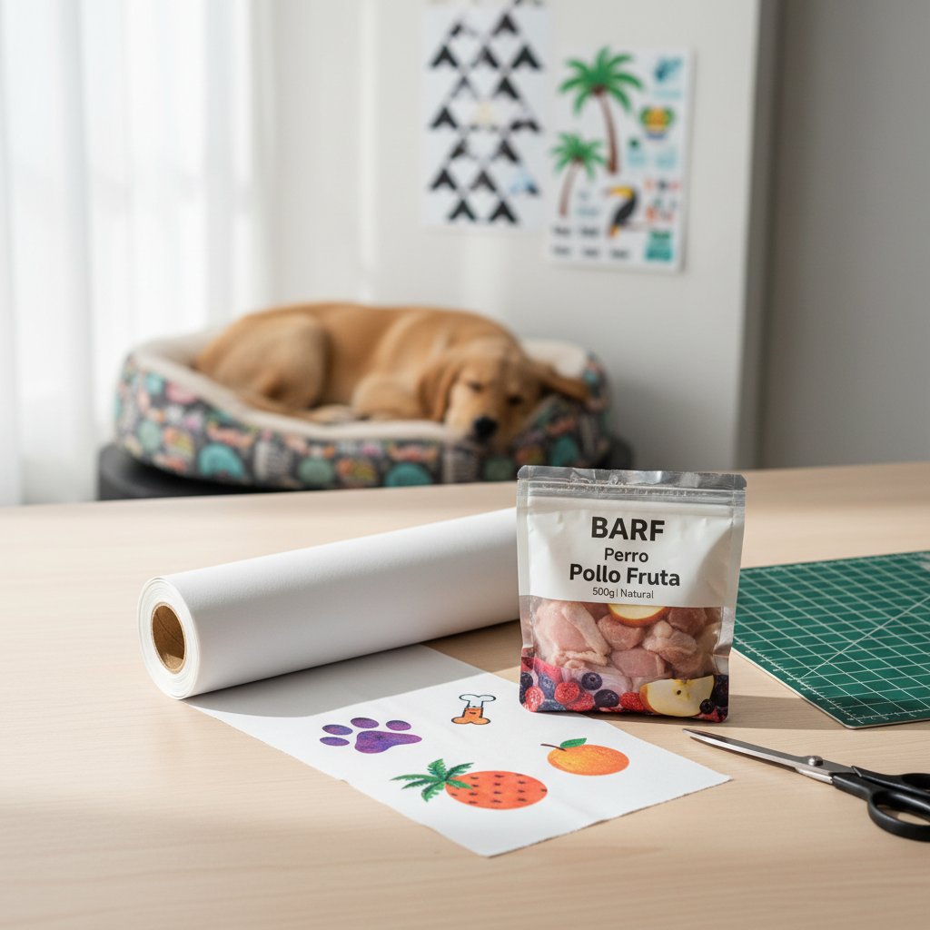 vinilo textil imprimible inkjet n/d — alimento natural para mascotas en Colombia