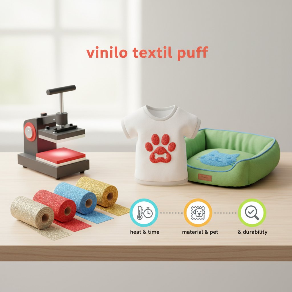 vinilo textil puff cómo elegir