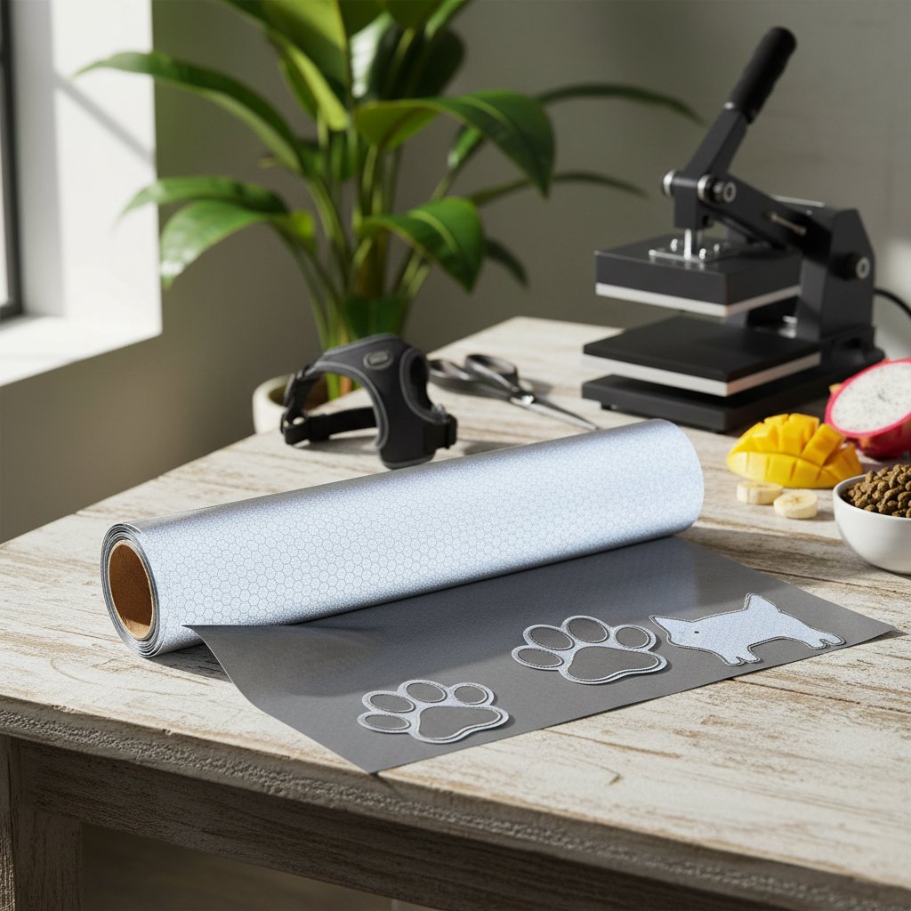 vinilo textil reflectivo — alimento natural para mascotas en Colombia
