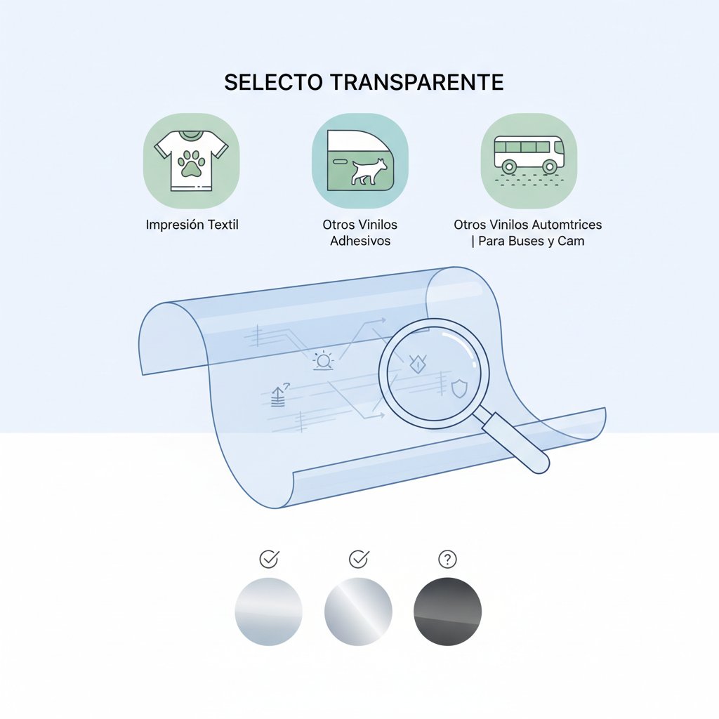 vinilo transparente cómo elegir