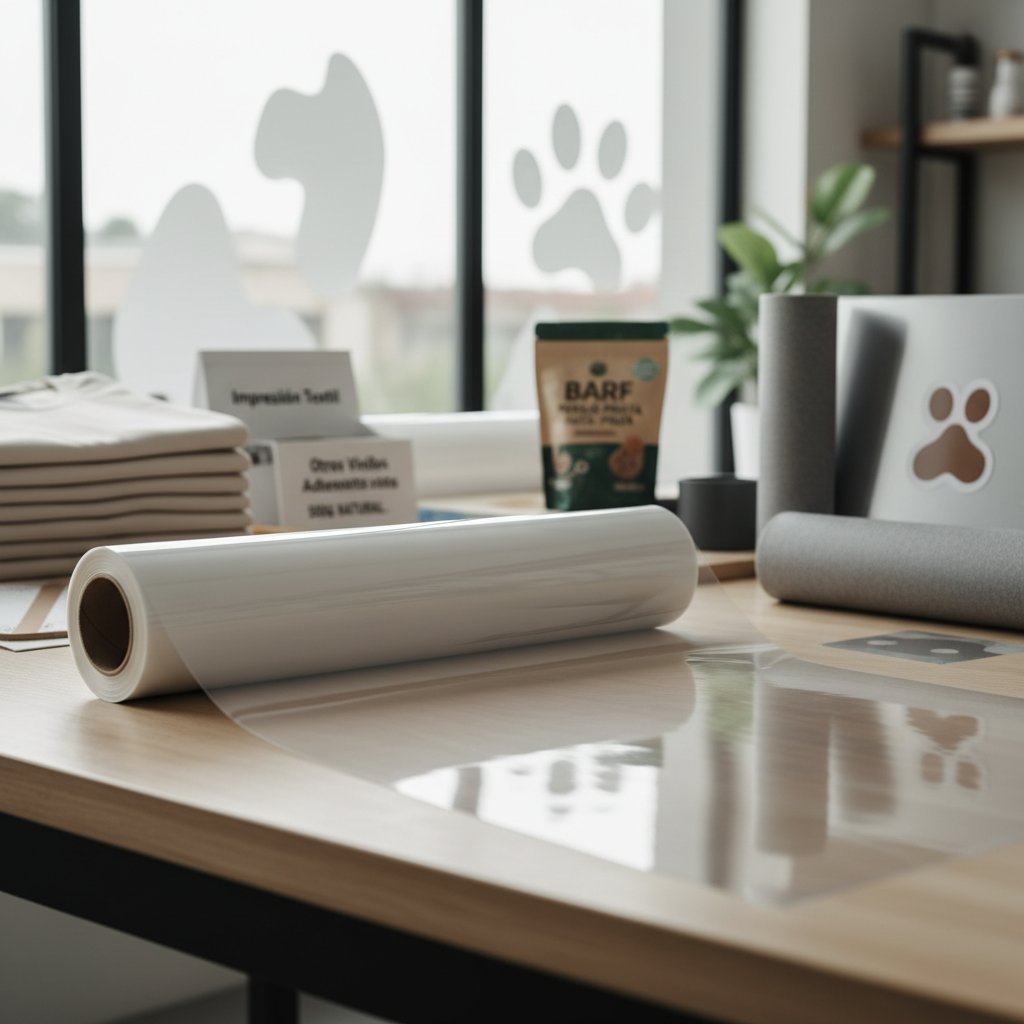 vinilo transparente — alimento natural para mascotas en Colombia