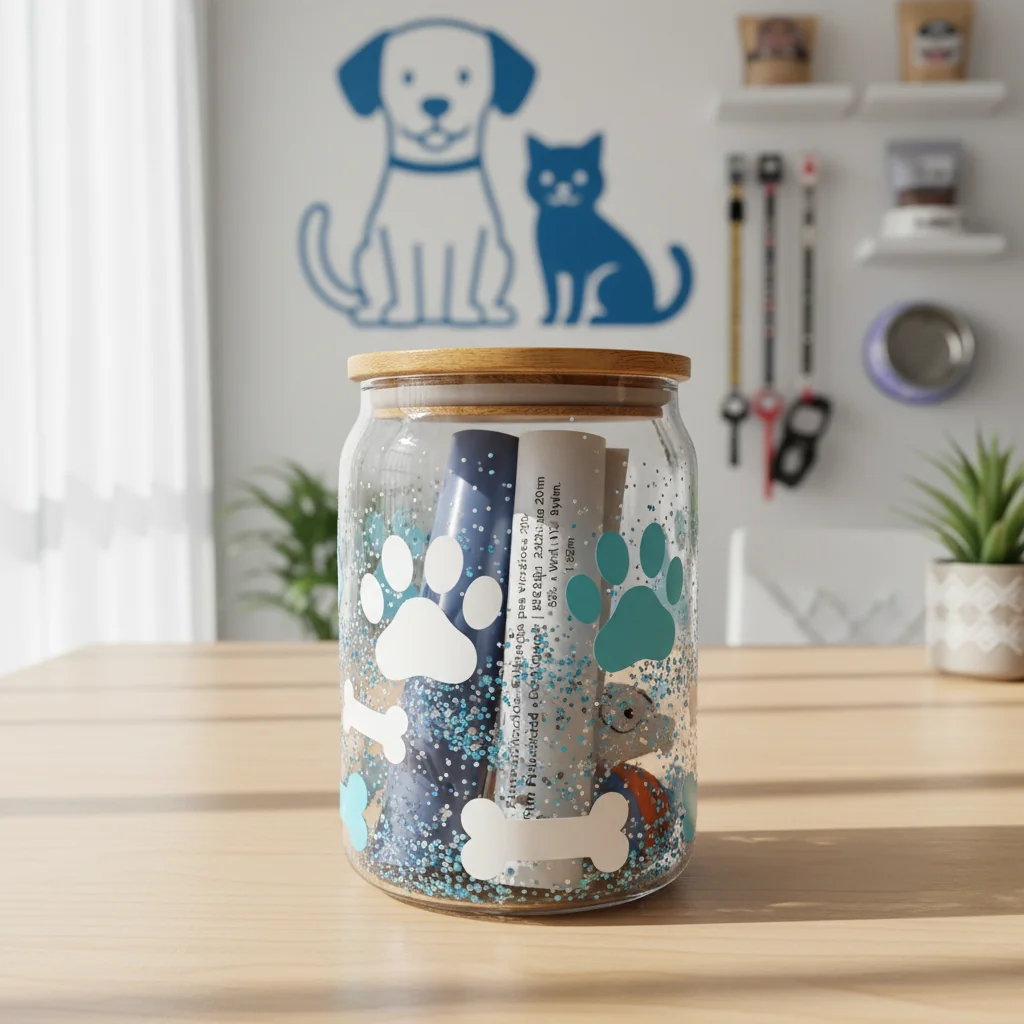 Transforma tus Tarros de Vidrio: Guía Completa para Decorar con Vinilo y Escarcha
