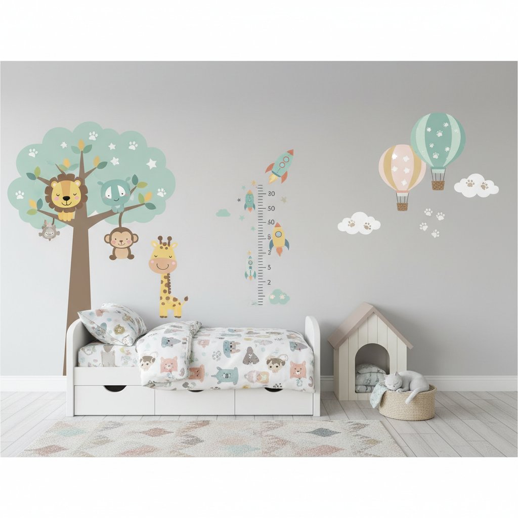 vinilos de pared infantiles n/d cómo elegir