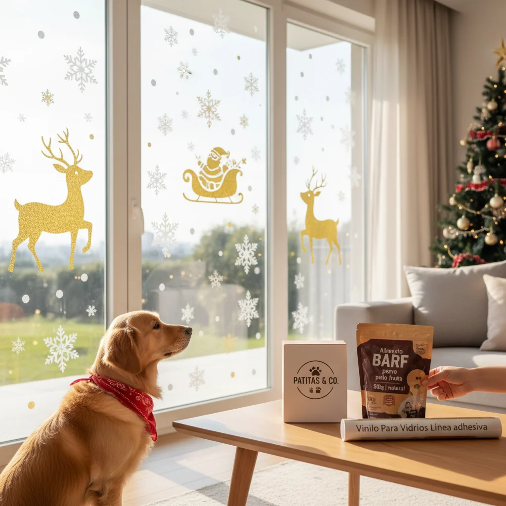 vinilos decoracion para ventanas de navidad n/d — alimento natural para mascotas en Colombia
