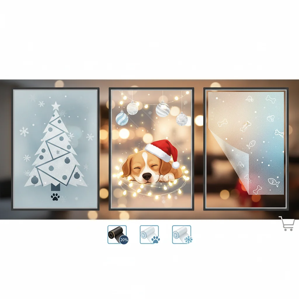 vinilos decoraciones ventanas navidad n/d cómo elegir