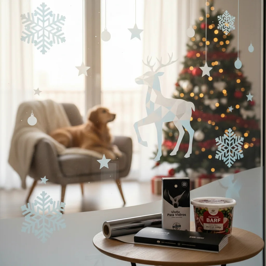 vinilos decoraciones ventanas navidad n/d — alimento natural para mascotas en Colombia