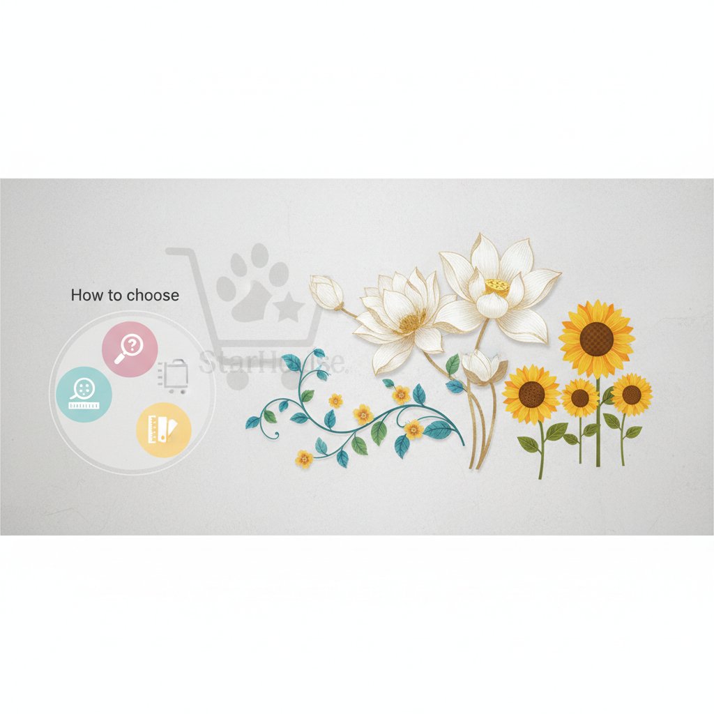 vinilos decorativos de flores n/d cómo elegir
