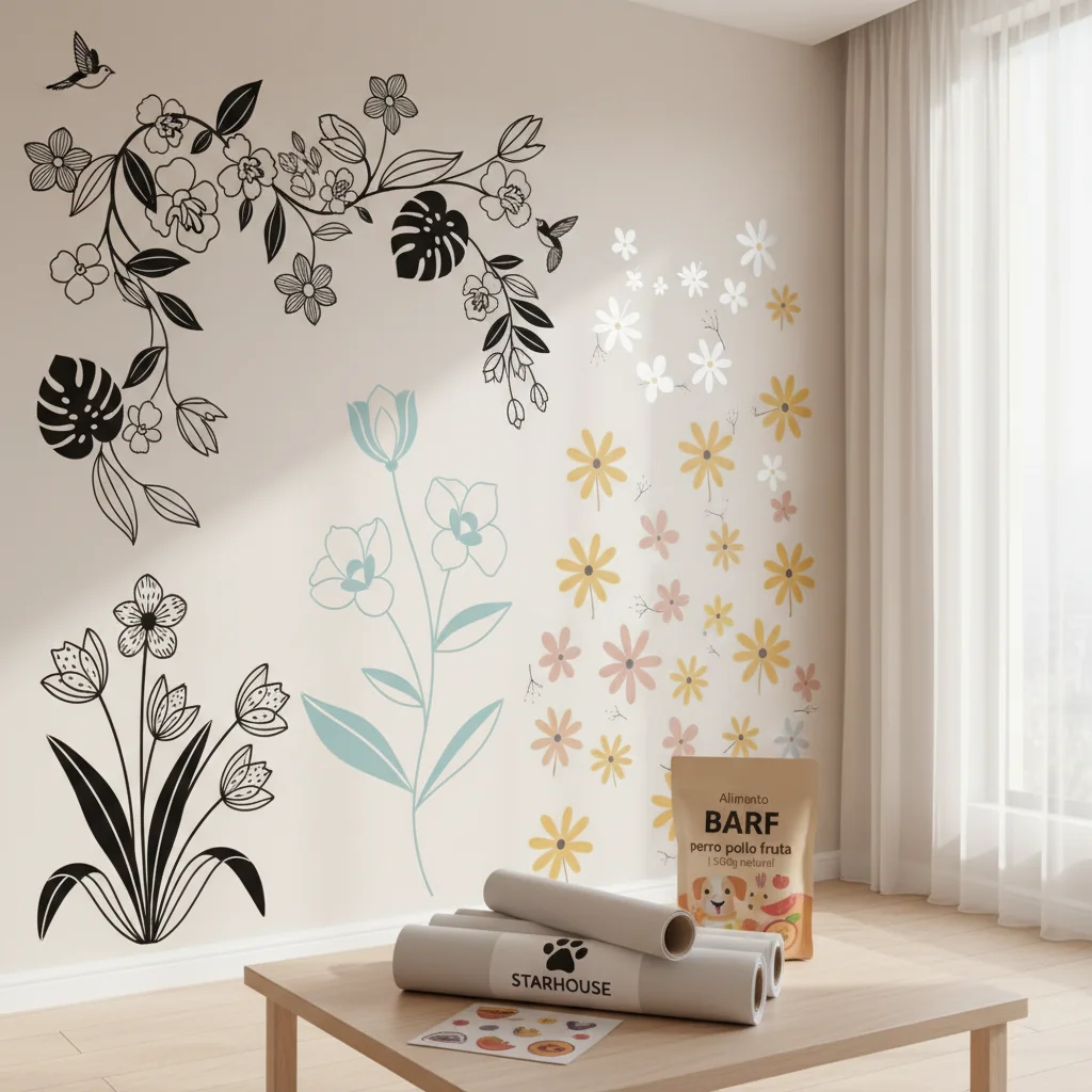 vinilos decorativos florales para n/d cómo elegir