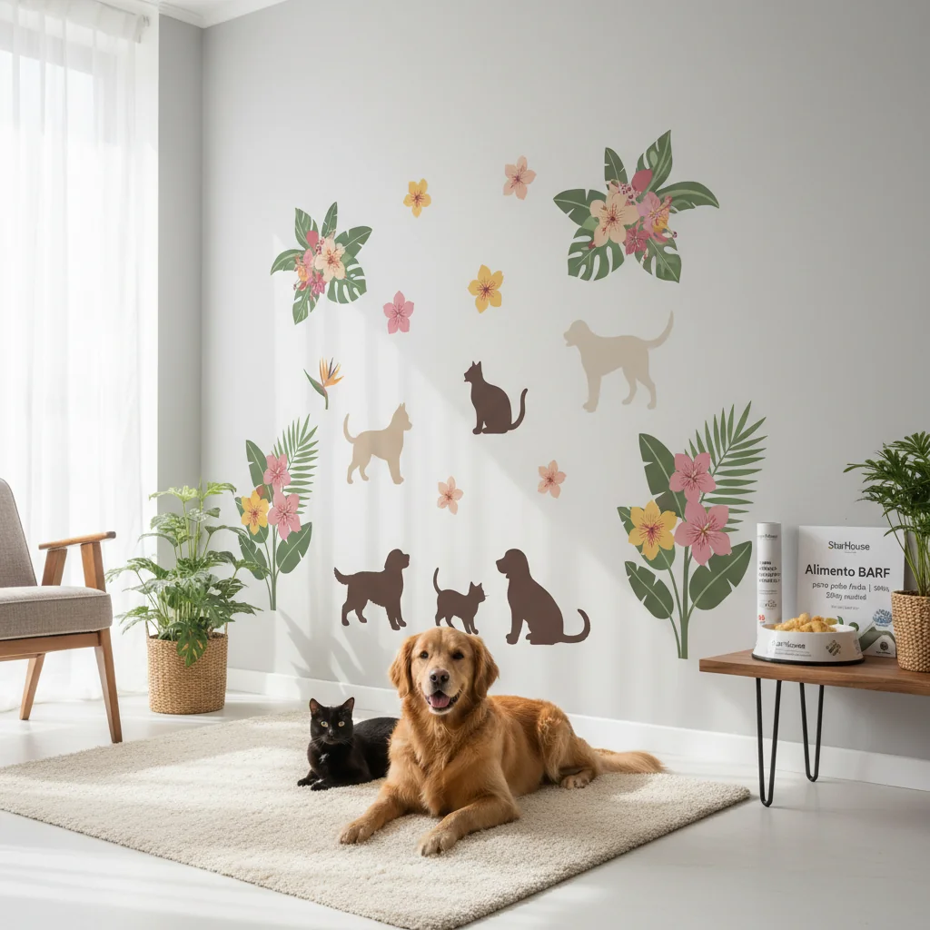 Transforma tus Espacios con Vinilos Decorativos Florales para Pared