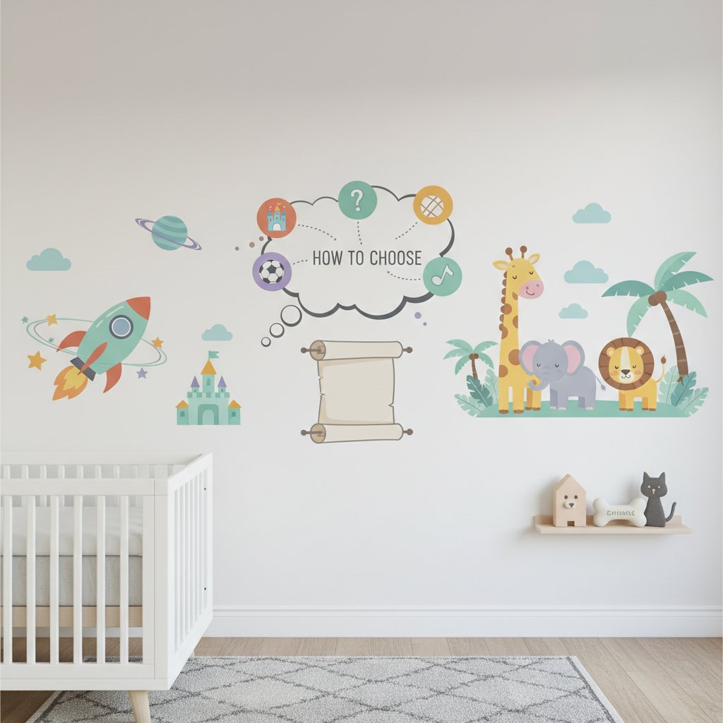 vinilos decorativos pared ninos n/d cómo elegir
