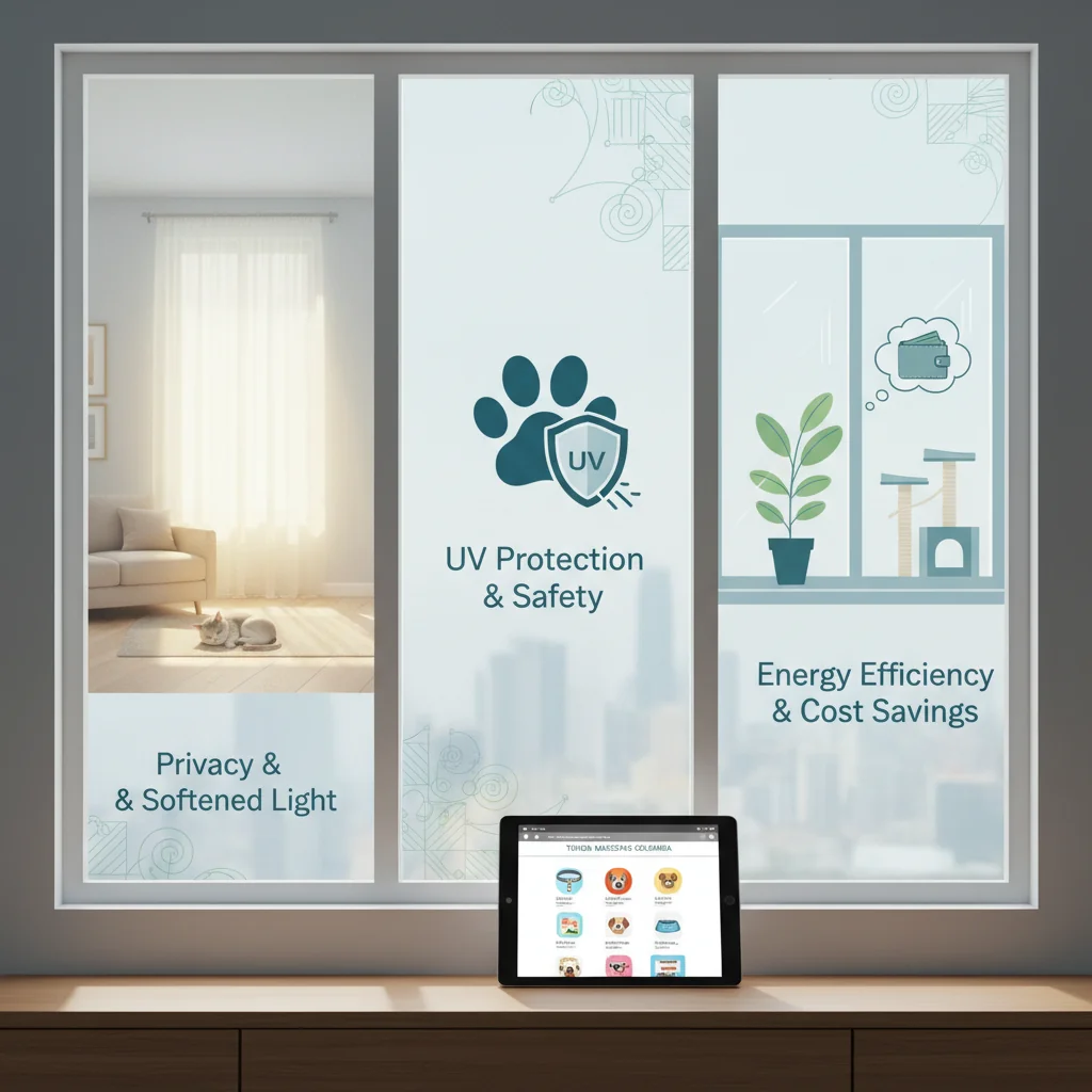 vinilos esmerilados para ventanas n/d beneficios
