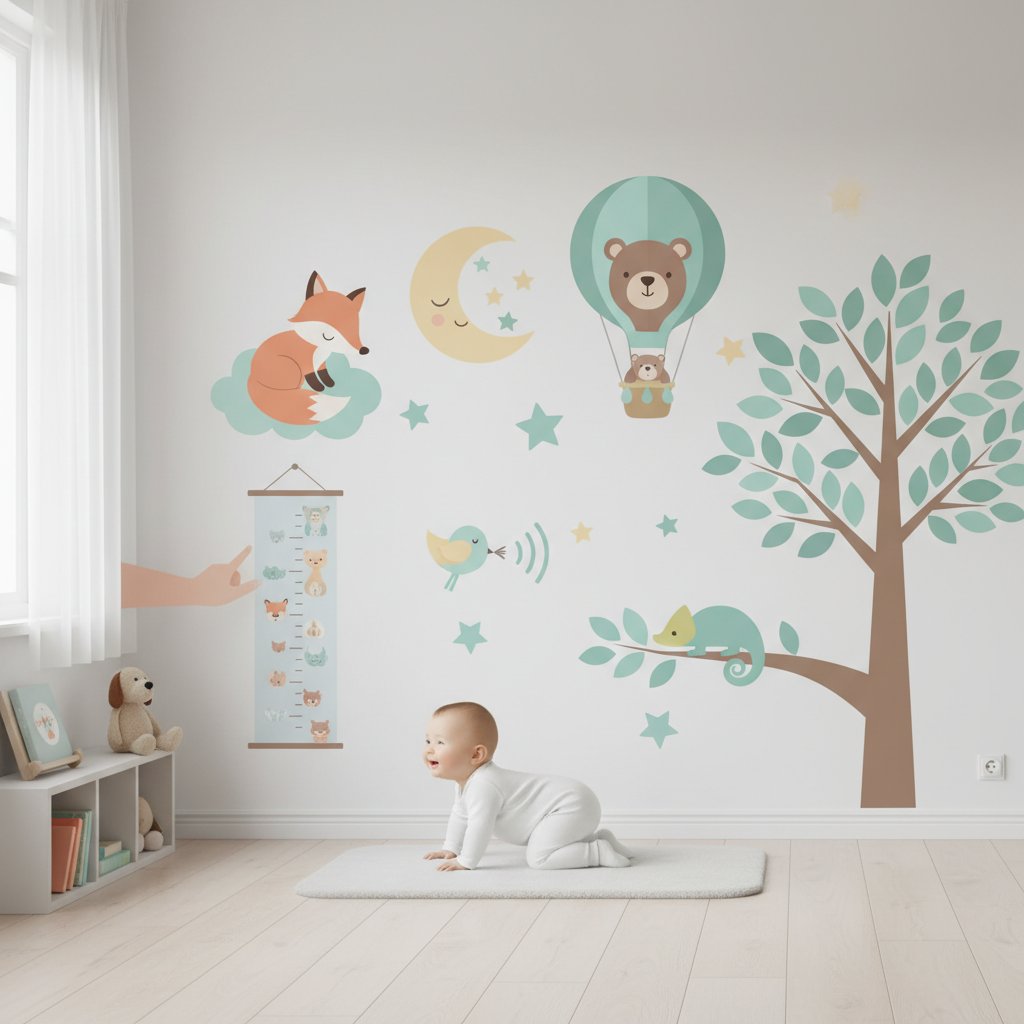 vinilos pared bebe n/d beneficios