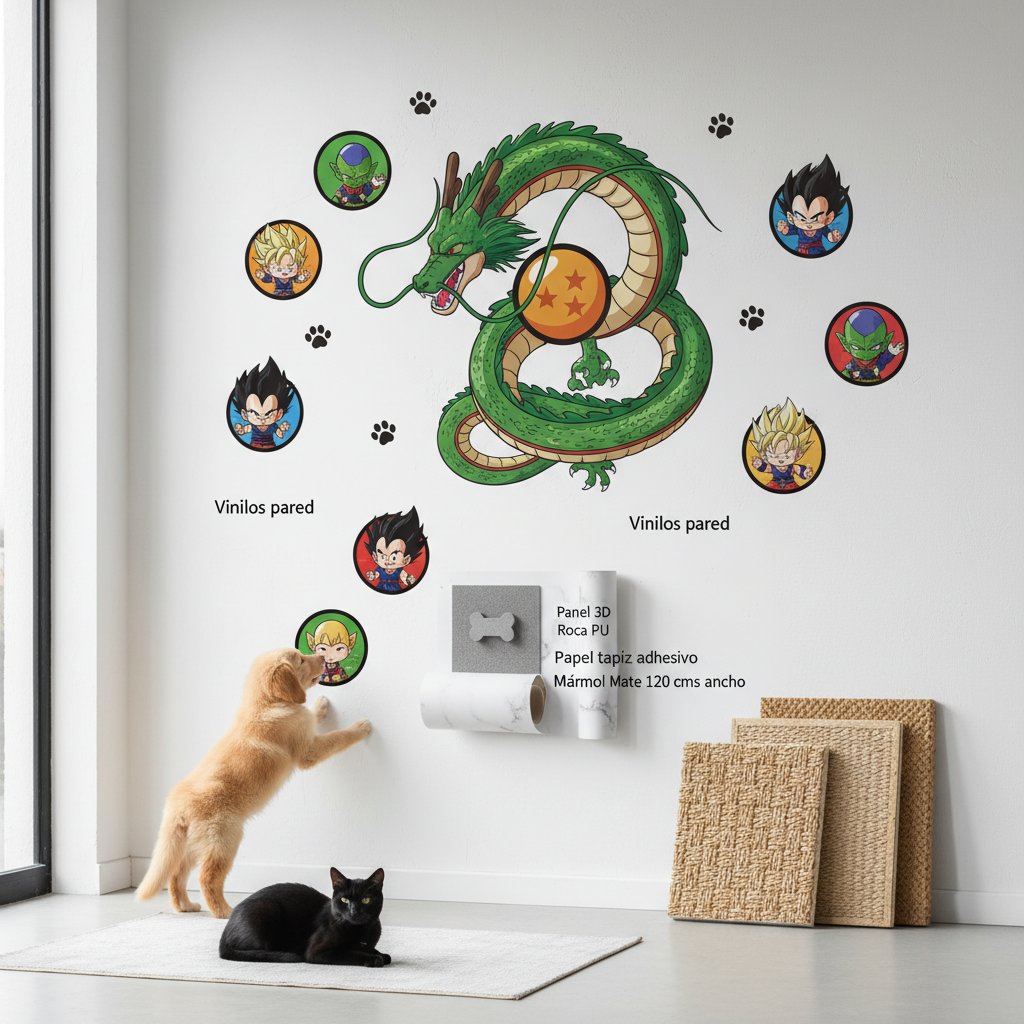 vinilos pared dragon ball n/d — alimento natural para mascotas en Colombia