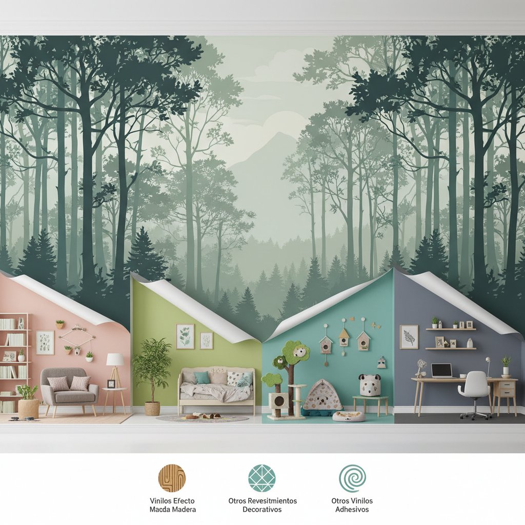 vinilos pared naturaleza n/d beneficios