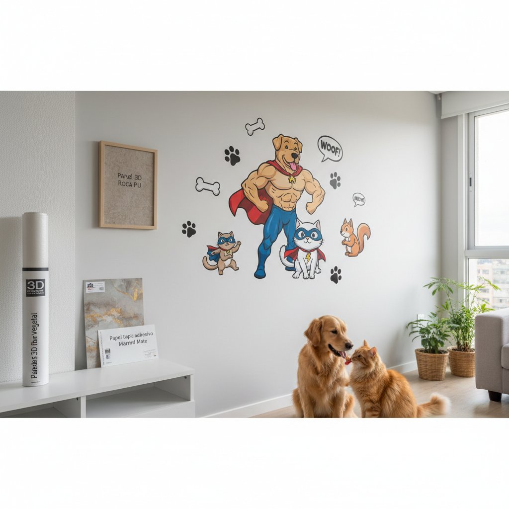 ¡Transforma tus paredes con vinilos de superhéroes!
