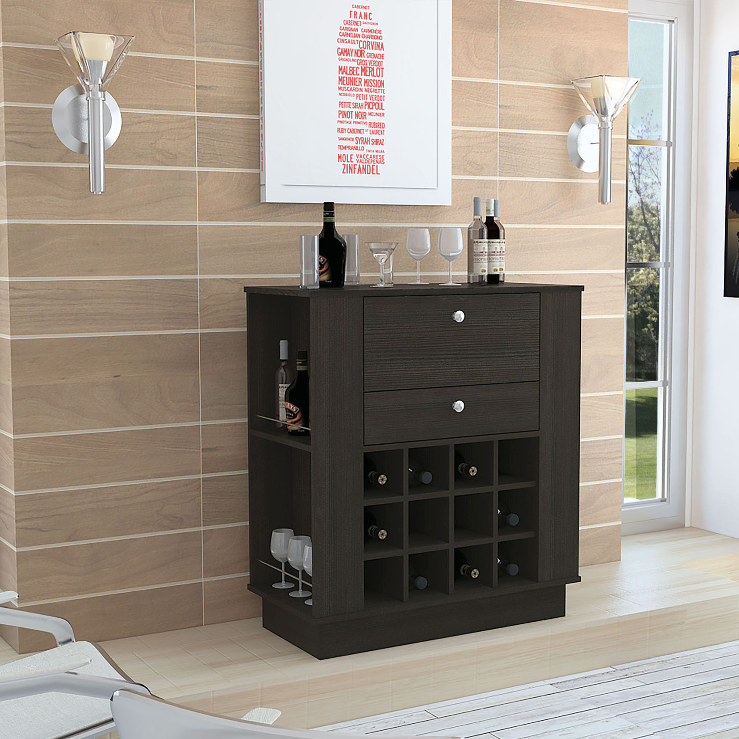 Mueble Bar New York RTA Wengue - Imagen 2