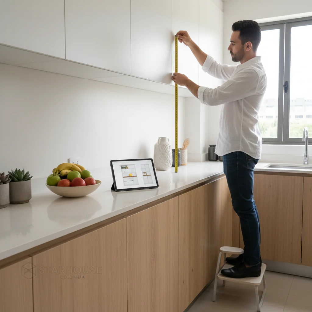 a quw altura va el muebles superior de cocina — pisos y revestimientos en Colombia | Starhouse