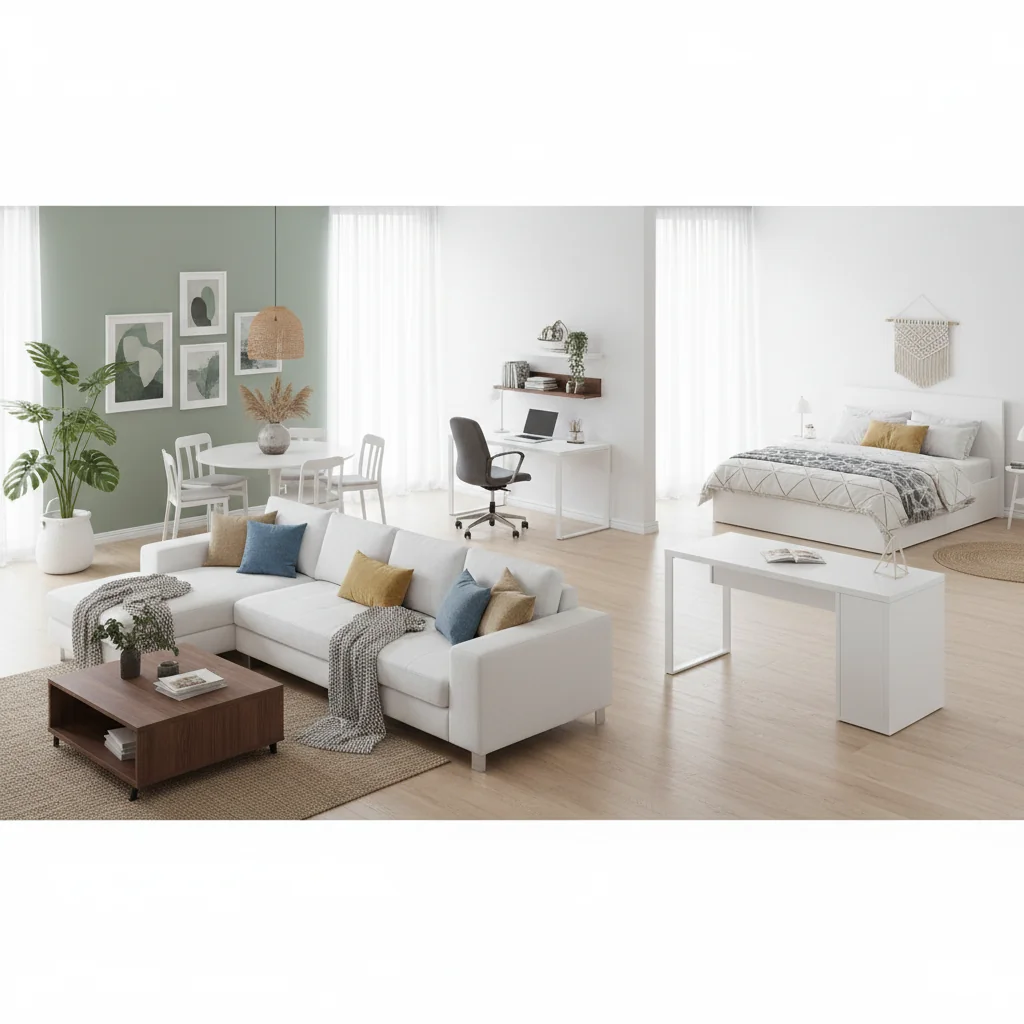 como combinar muebles blancos cómo elegir