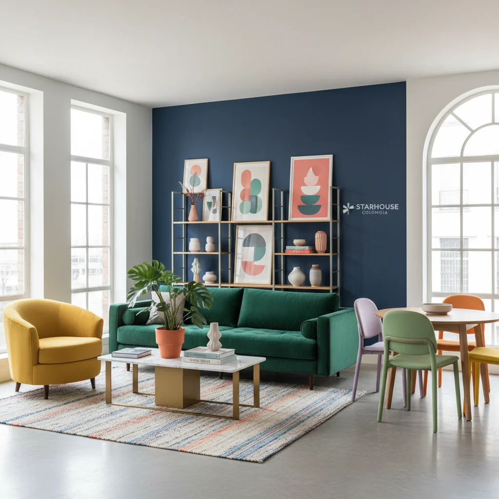 como combinar muebles de colores — pisos y revestimientos en Colombia | Starhouse