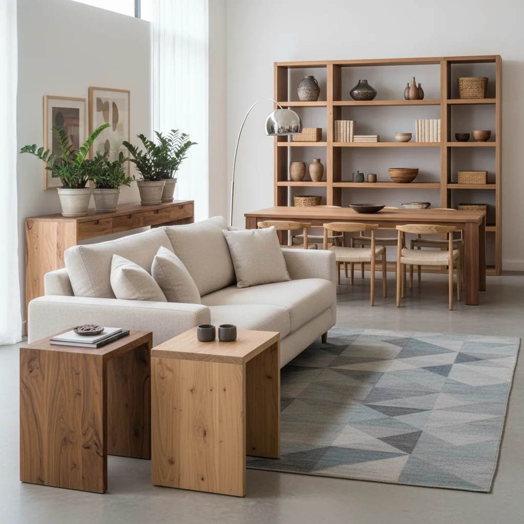 como combinar muebles de madera cómo elegir