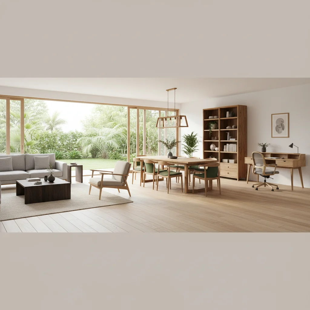 como combinar muebles de madera características y ventajas