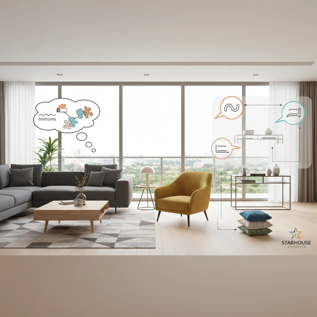 como combinar muebles de sala características y ventajas