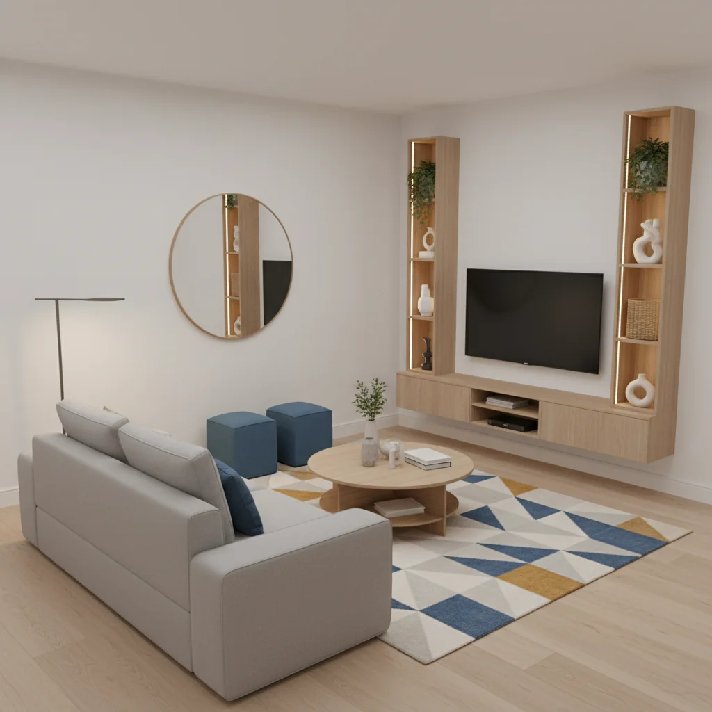como comprar muebles para sala pequeña características y ventajas