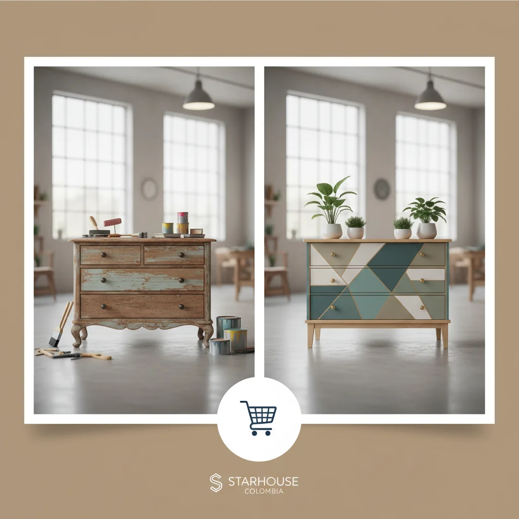 como decorar muebles viejos cómo elegir