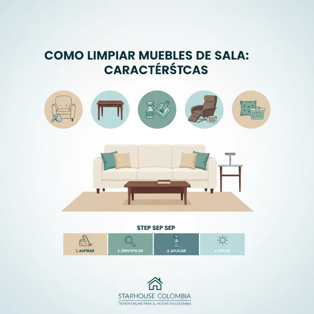 como limpiar muebles de sala características y ventajas
