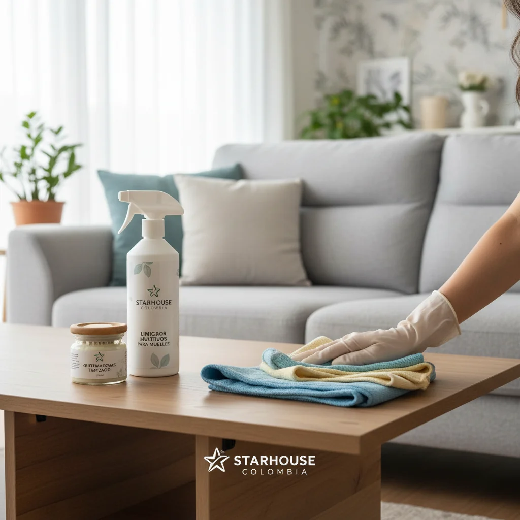 como limpiar muebles de sala con productos de limpieza — pisos y revestimientos en Colombia | Starhouse