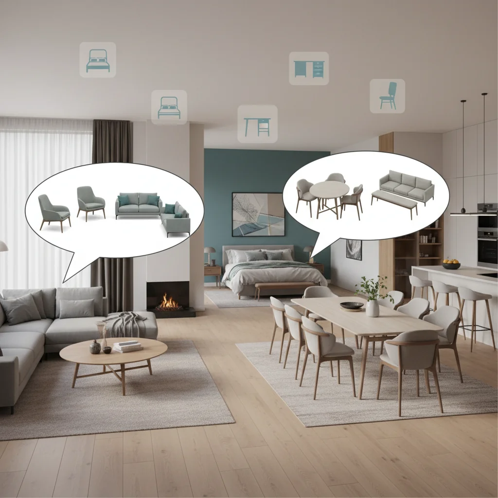 como organizar muebles cómo elegir