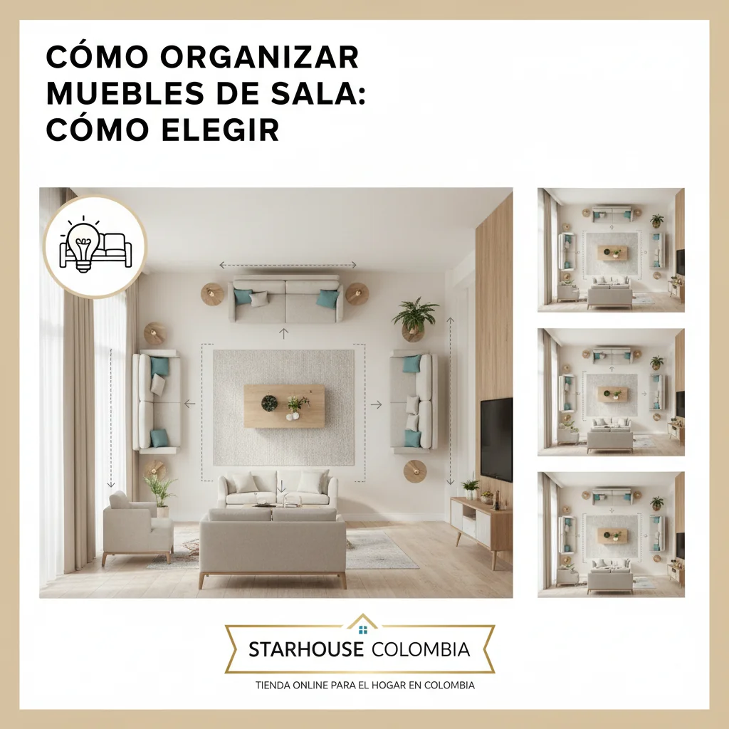 como organizar muebles de sala cómo elegir