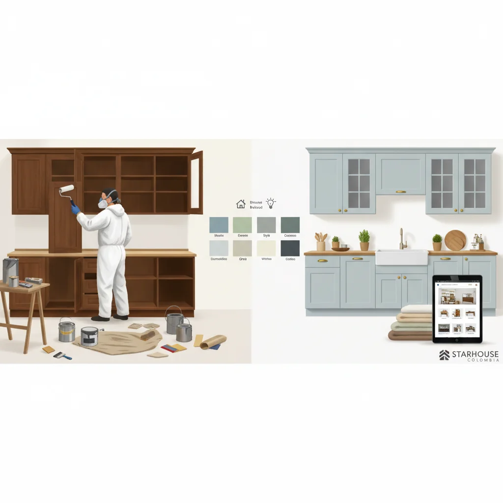 como pintar muebles de cocina cómo elegir