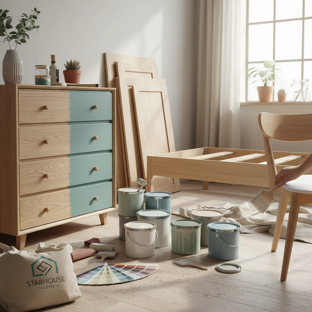 como pintar muebles de madera cómo elegir